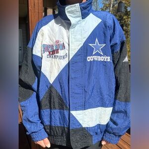 VTG NFL 1993 Dallas Cowboys Apex 1 Super Bowl Rose Bowl XXVII Champions Jacket L